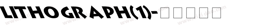 Lithograph(1)字体转换