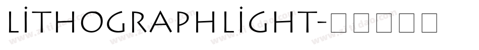 LithographLight字体转换
