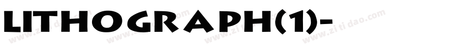 Lithograph(1)字体转换