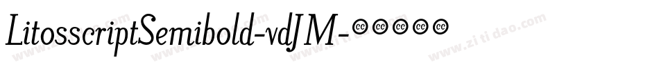 LitosscriptSemibold-vdJM字体转换