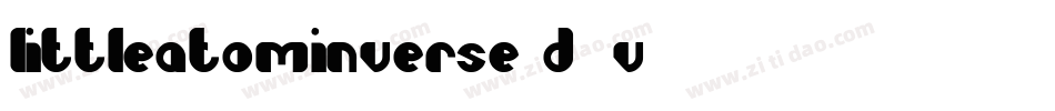 LittleAtomInverse-D5v0字体转换