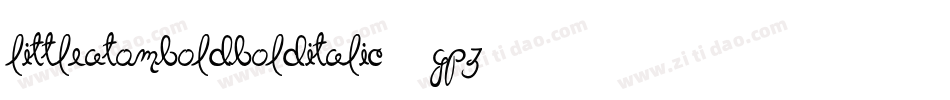LittleAtomBoldBoldItalic-3Gpz字体转换
