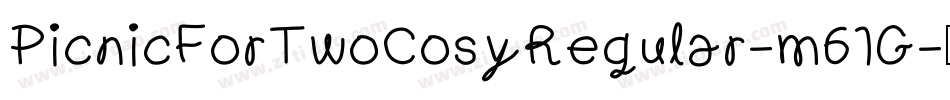 PicnicForTwoCosyRegular-m61G字体转换