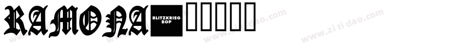 Ramona字体转换