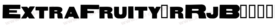 ExtraFruity-rRjB字体转换