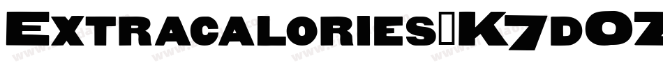 Extracalories-K7dOZ字体转换