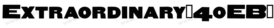 Extraordinary-4oEB字体转换