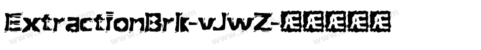 ExtractionBrk-vJwZ字体转换