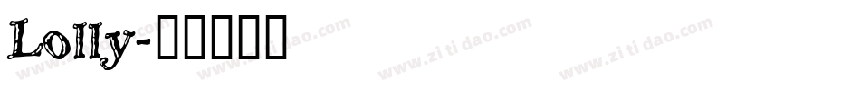 Lolly字体转换