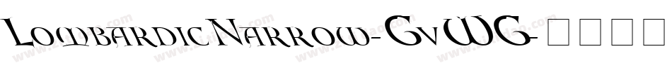 LombardicNarrow-GvWG字体转换