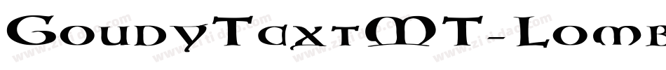 GoudyTextMT-LombardicCapitals字体转换