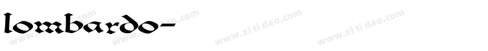 Lombardo字体转换