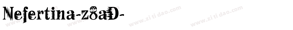 Nefertina-z8aD字体转换
