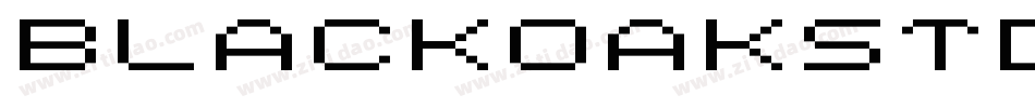 BlackoakStd_0字体转换