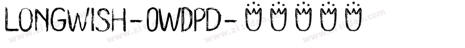 Longwish-0WDpd字体转换