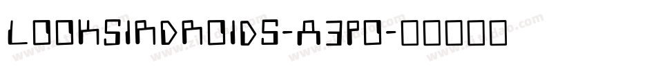 LookSirDroids-a3po字体转换