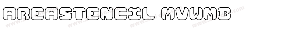 AreaStencil-MVWmB字体转换