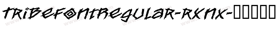TribeFontRegular-rXnx字体转换