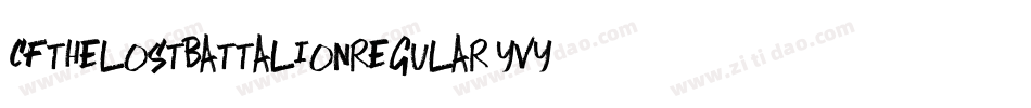 CfTheLostBattalionRegular-Yvy8字体转换