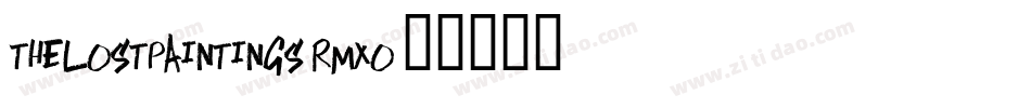 TheLostPaintings-rmXO字体转换