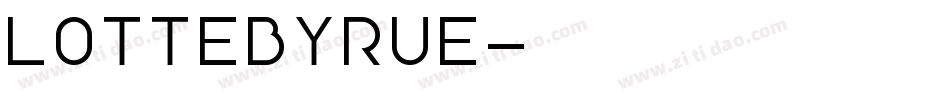 LotteByRue字体转换