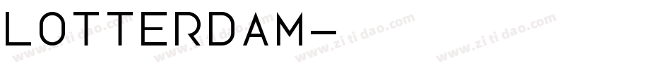 Lotterdam字体转换