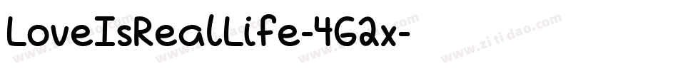 LoveIsRealLife-4G2x字体转换