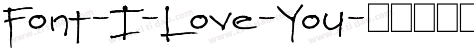 Font-I-Love-You字体转换