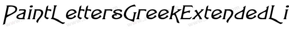 PaintLettersGreekExtendedLight-r4eB字体转换
