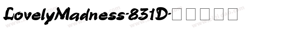 LovelyMadness-831D字体转换