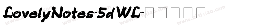 LovelyNotes-5dWL字体转换