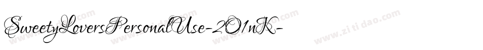 SweetyLoversPersonalUse-2O1nK字体转换