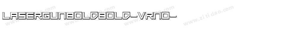 LaserGunBoldBold-VRn0字体转换