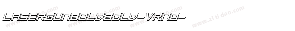 LaserGunBoldBold-VRn0字体转换