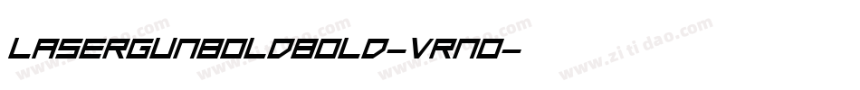 LaserGunBoldBold-VRn0字体转换
