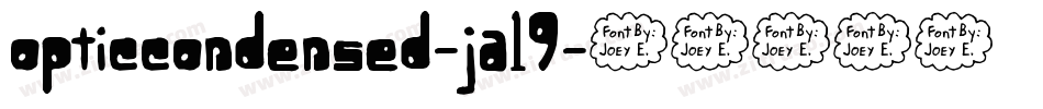 OpticCondensed-jA19字体转换