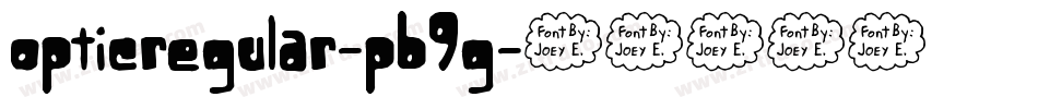 OpticRegular-PB9g字体转换 OpticRegular-PB9g字体转换