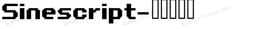 Sinescript字体转换