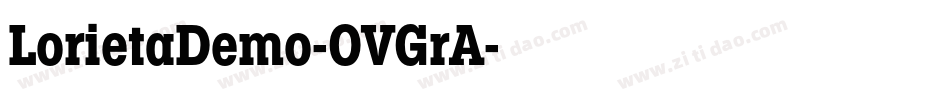 LorietaDemo-OVGrA字体转换