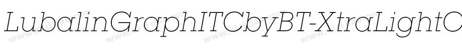 LubalinGraphITCbyBT-XtraLightOb字体转换