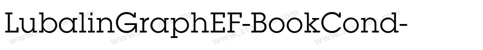 LubalinGraphEF-BookCond字体转换