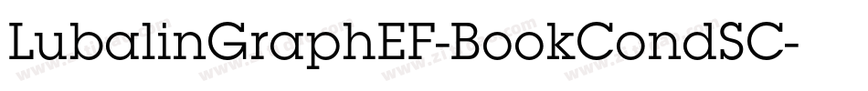 LubalinGraphEF-BookCondSC字体转换