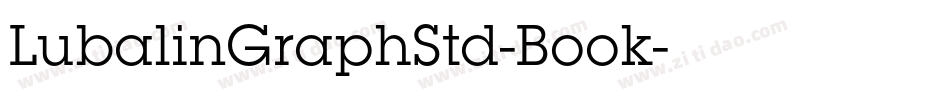 LubalinGraphStd-Book字体转换