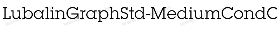 LubalinGraphStd-MediumCondObl字体转换