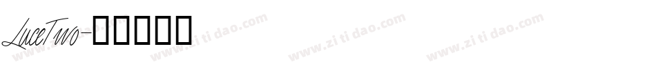 LuceTwo字体转换