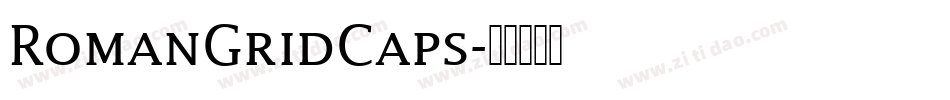 RomanGridCaps字体转换