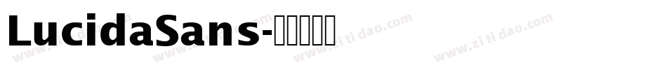 LucidaSans字体转换