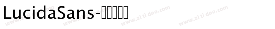 LucidaSans字体转换