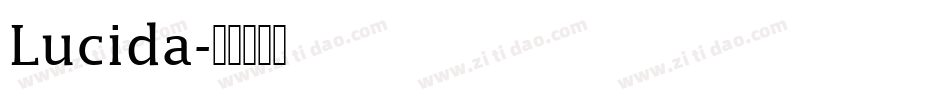 Lucida字体转换