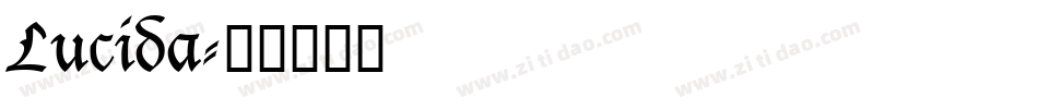 Lucida字体转换